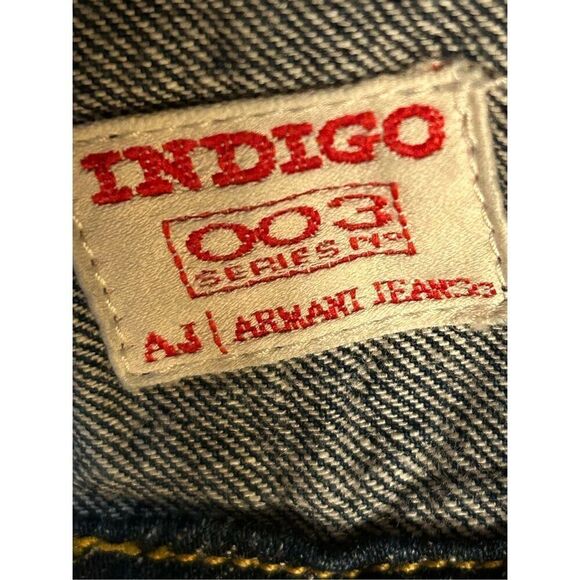 Armani Jeans Jean Jacket Size 6 (0447) - Picture 10 of 12